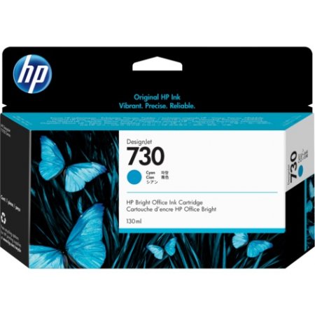 HP 730 130-ml Cyan Ink Cartridge   originální