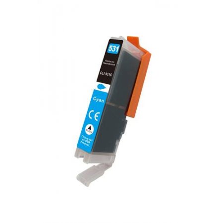 Canon CLI-531XL C - kompatibilní cyan kazeta s novým čipem, XL kapacita