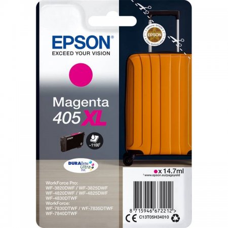 Epson Singlepack Magenta 405XL DURABrite Ultra Ink originál