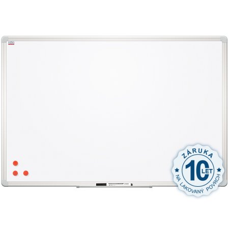 Bílá magnetická tabule Premium 240x120cm, prémiový Alu rám a konstrukce desky , obr. 1