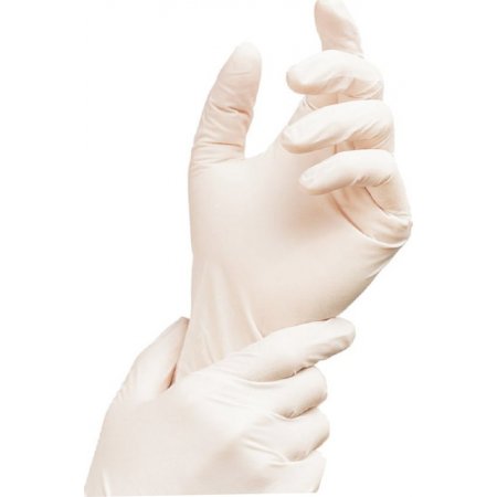 Wimex jednorázové rukavice latexové nepudrované bílé 100 ks, vel. M