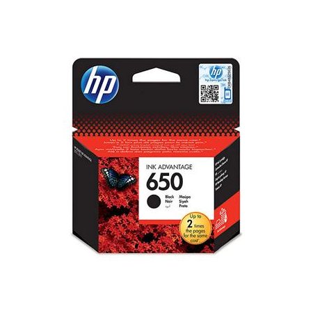 HP 650 černá inkoustová kazeta, CZ101AE, 6,5ml originální