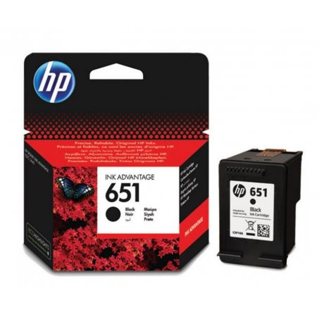 HP 651 černá ink kazeta, C2P10AE originální