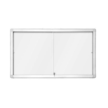 Horizontální magnetická vitrína s posuvnými dveřmi 97x70 cm (8xA4)