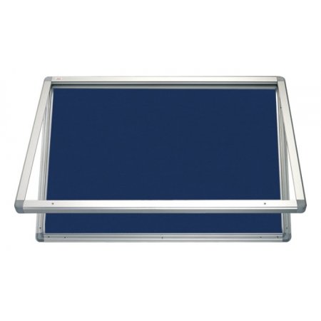 Venkovní horizontální vitrína 75x70 cm (6xA4), voděodolný ALU rám, filc, obr. 1