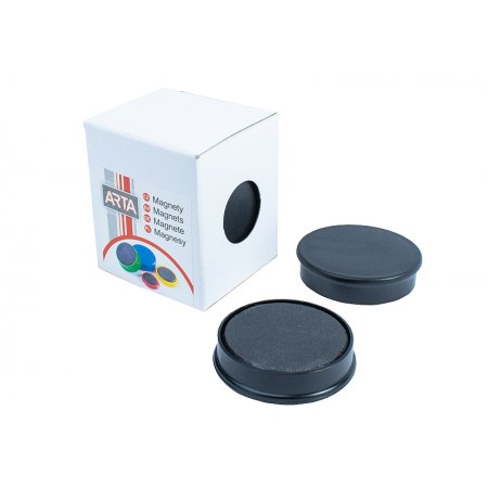 Magnety ARTA průměr 40mm, černé (4ks v balení)