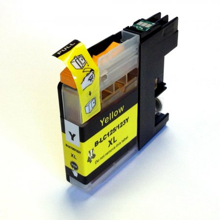 Brother LC-123Y - kompatibilní cartridge žlutá s novým čipem