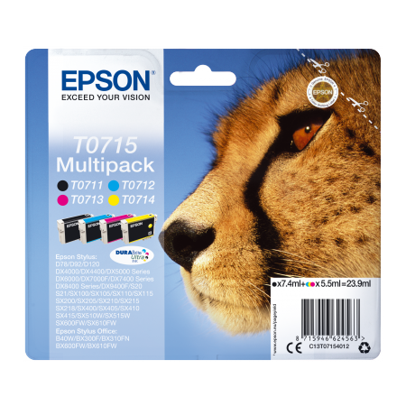 Epson Multipack 4-colours T0715 DURABrite UltraInk originální