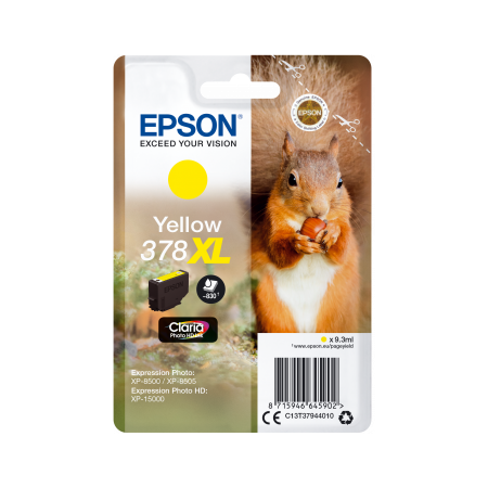 Epson Singlepack Yellow 378 XL Claria Photo HD Ink originální
