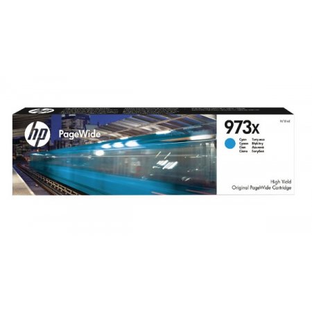 HP 973X azurová inkoustová kazeta, F6T81AE originální