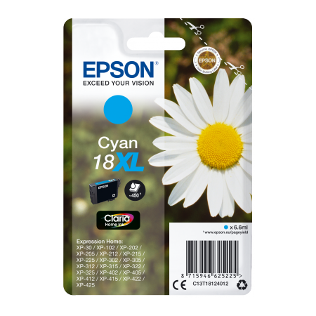 Epson Singlepack Cyan 18XL Claria Home Ink originální