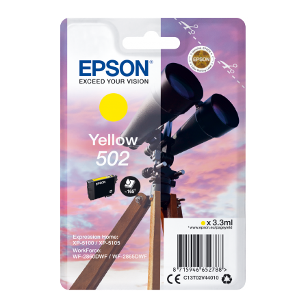 EPSON singlepack,Yellow 502,Ink,standard originální