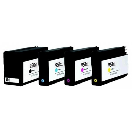 HP CN045A+CN046,CN047, CN048 - kompatibilní sada cartridge 950XL černá+ 951XL CMY barvy 