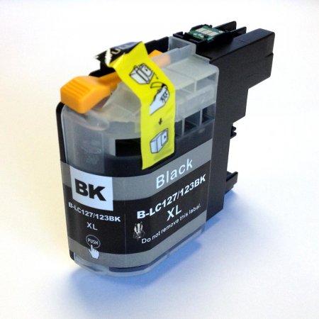 Brother LC-123BK - kompatibilní cartridge černá s novým čipem