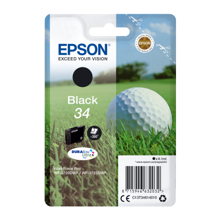 Epson Singlepack Black 34 DURABrite Ultra Ink originální