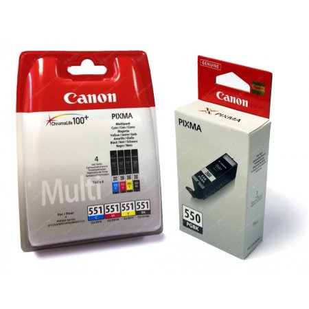 Canon PGI-550 + CLI-551 C/M/Y/BK/GY  Multi pack originální