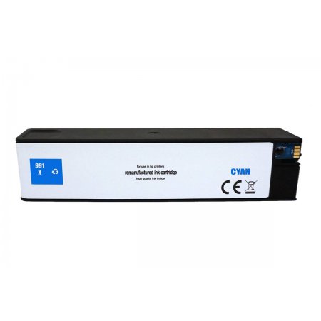 HP 991X  - renovovaná tisková kazeta cyan s novým čipem (M0J90AE)