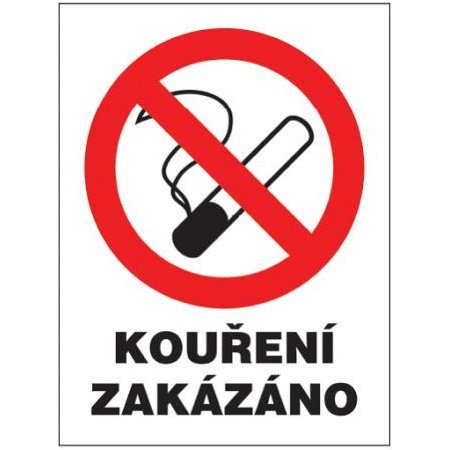Tabulka Kouření zakázáno