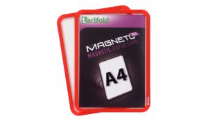Magneto Solo - magnetický rámeček A4, červený - 4 ks
