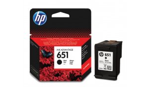 HP 651 černá ink kazeta, C2P10AE originální