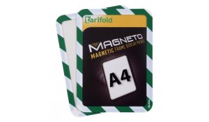 Magneto - bezpečnostní magnetický rámeček A4, zeleno-bílý - 2 ks