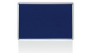 Filcová modrá tabule v hliníkovém rámu 150x120 cm