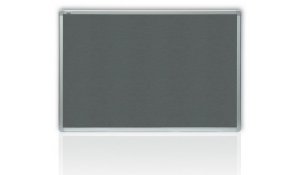 Filcová tabule šedá 90x60 cm, ALU rám galvanizovaný stříbrem