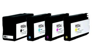 HP CN045A+CN046,CN047, CN048 - kompatibilní sada cartridge 950XL černá+ 951XL CMY barvy 