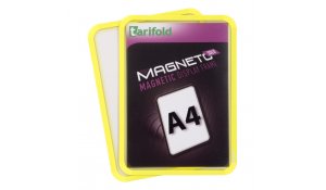 Magneto Solo - magnetický rámeček A4, žlutý - 4 ks