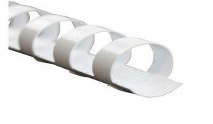 Kroužkový hřbet bílý plast pro vazbu 14 mm, 81-100 listů, 100ks  