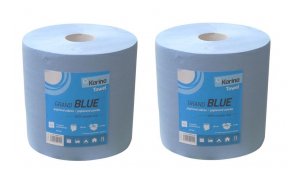 Utěrka průmyslová Grand Blue 920, 2 vrstvá modrá 2x230m, balení 2ks