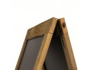 Nabídková stojanová rustikální tabule SANDWICH 135 x 72 cm, přírodní barva, obr. 3