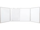 Trojdílná bílá magnetická tabule 150x100/300 cm, lakovaný povrch a ALU rám, obr. 4